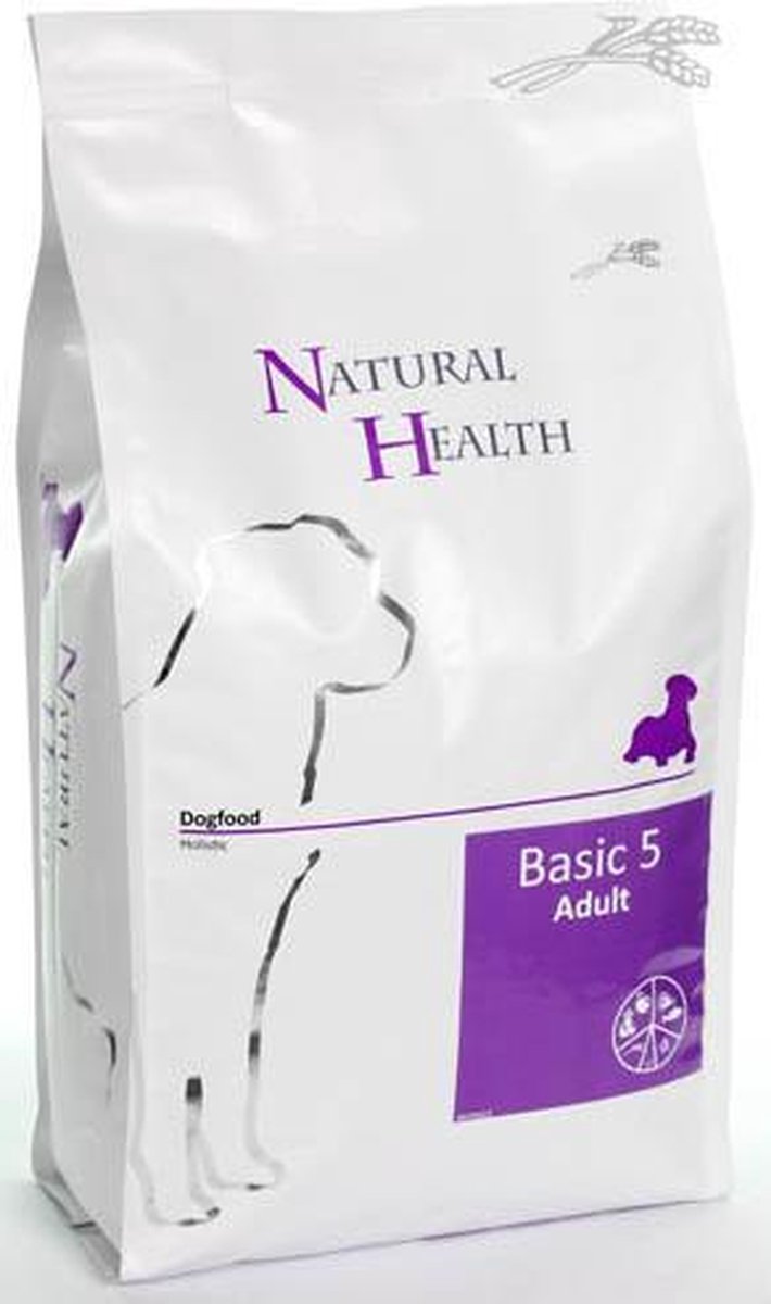 Natural Health Droogvoer NH Dog Basic Five 3kg.