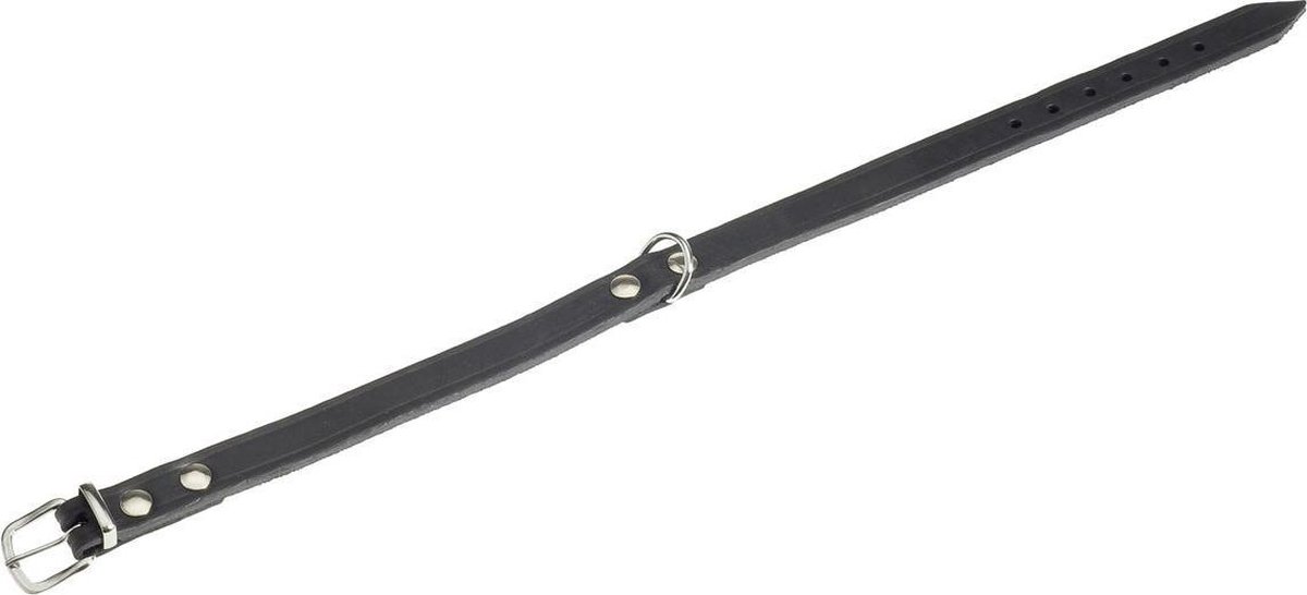 Leren Halsband hond! De 11 beste Leren Hondenhalsbanden van 2024 20 Flamingo Halsband Rondo Klink Zwart – Zwart – 32 cm x 10 mm