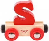 Bigjigs - Rails - Naamtrein - Letter S - Geel