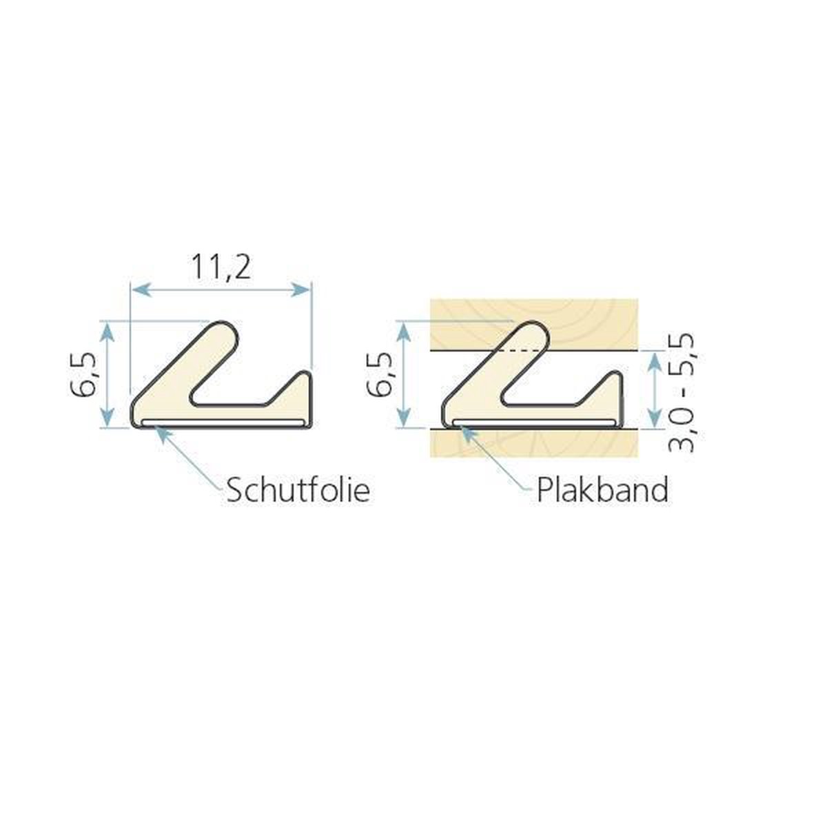 QLON Tochtstrip QL3117 11mm Verfbestendig Zelfklevend Wit Doos a 7mtr