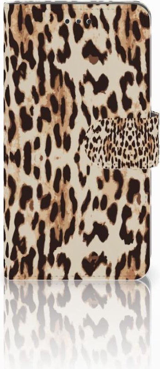 Book Case voor Nokia 7 Telefoonhoesje met Pasjes Leopard
