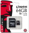 64GB Micro SDXC Kingston Class 10 + Adapter