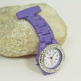 verpleegster horloge Strass- Paars