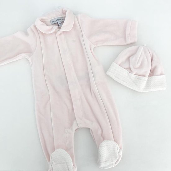 antwoord tellen indruk Armani, roze Baby Pyjama met mutsje - Maat 62 | bol.com