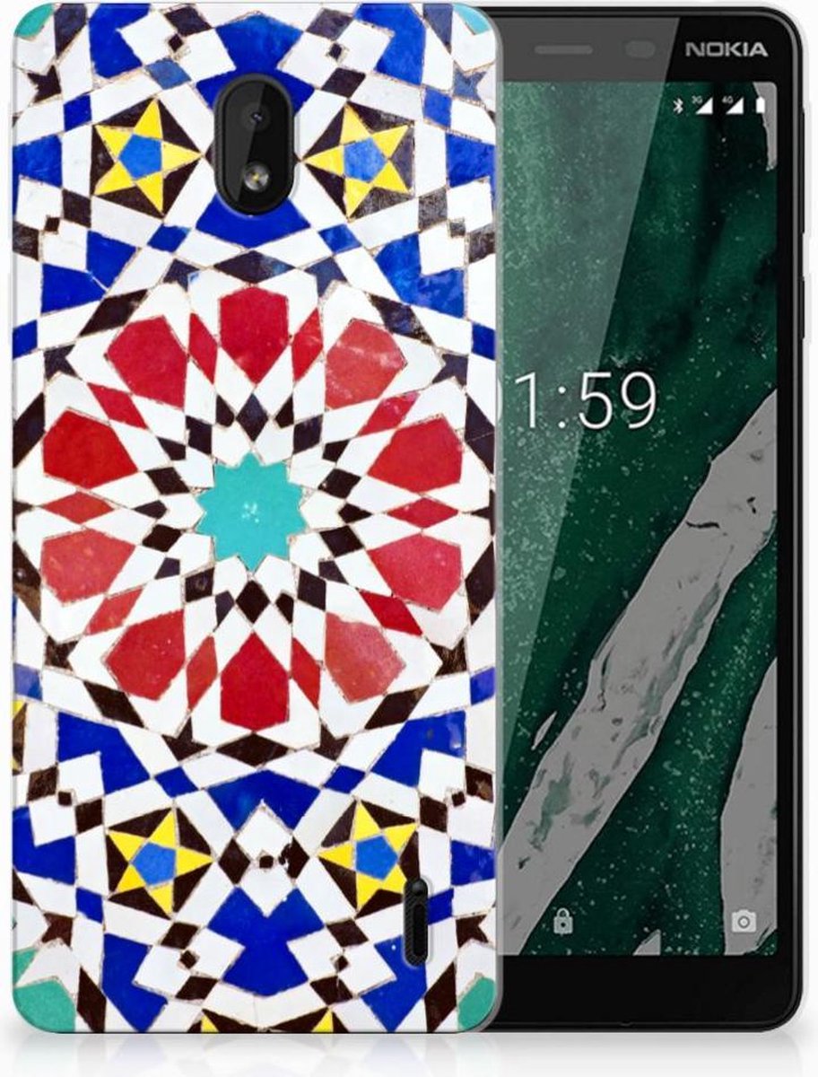 Nokia 1 Plus TPU Siliconen Hoesje Mozaïek