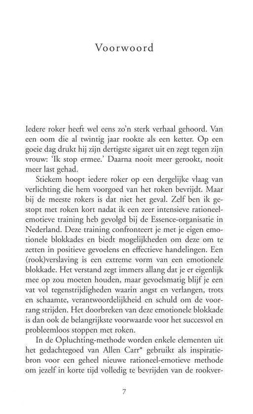 Voorwoord van 'De Opluchting'.