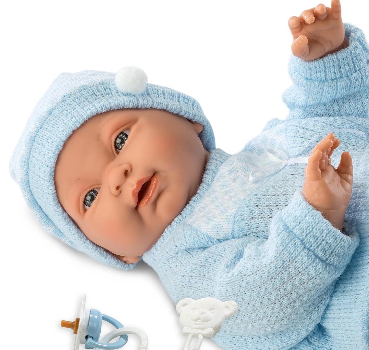 Llorens babypop jongen blank 45 cm met speen