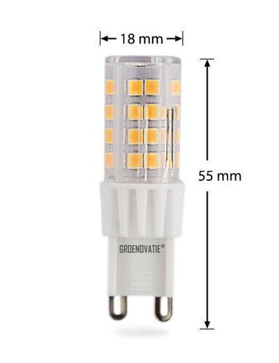 Groenovatie LED Lamp G9 Fitting 5W 55x18 mm Dimbaar