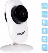 DVSE - WansCam WiFi 720P IP Camera Wide Angle Draadloos Netwerk beveiligingscamera Beveiliging via Two-way Audio, Ontvang geluiden en verstuur geluiden naar de Baby Monitor opnamen via SD Card