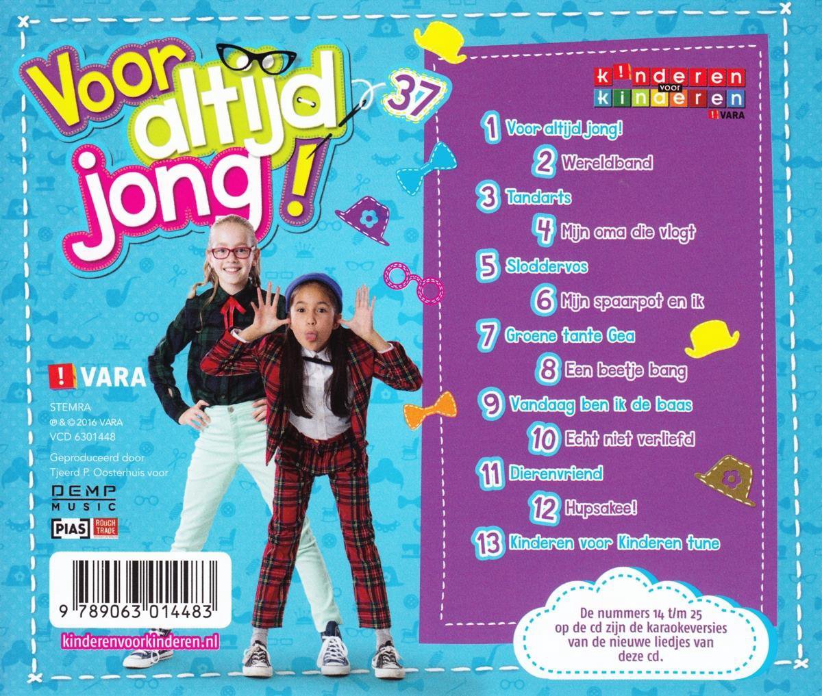 CD Kinderen Voor Kinderen 37 - Altijd Jong - Karaoke Nummers, Kinderen... bol.com
