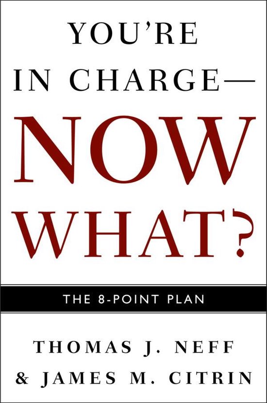 You're in Charge--Now What? - cover