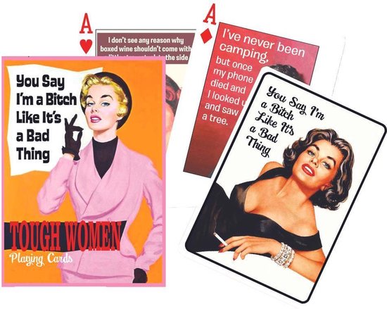Afbeelding van het spel Tough Women Speelkaarten - Single Deck