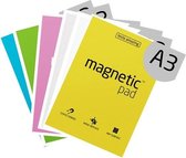 Magnetic Pad, set van 6 notitieboekjes A3 (297x420mm) x 50 sheets, in diverse klassieke kleuren