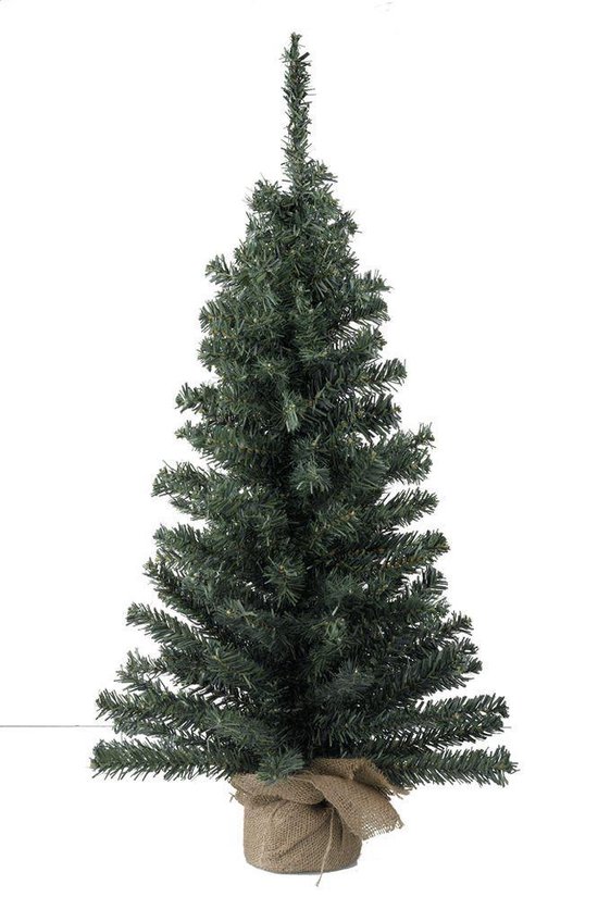 verontreiniging Nutteloos Belofte Mini Kerstboom In Jute Zak - 45 cm | bol.com