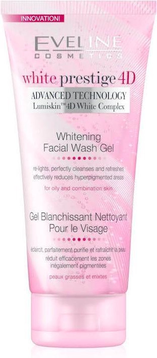 Eveline Cosmetics White Prestige 4D Whitening Facial Wash Gel 200ml.