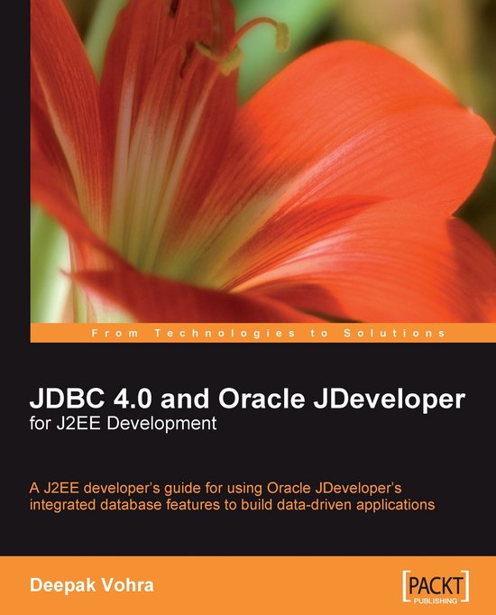 JDBC 4.0 and Oracle JDeveloper for J2EE Development - cover