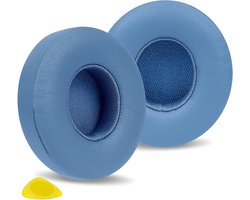 Comfortabele Oorkussens voor Draadloze On-Ear Hoofdtelefoons, Earmuffs, Vervangende Oorkussens (Blauw, Kunstleer)