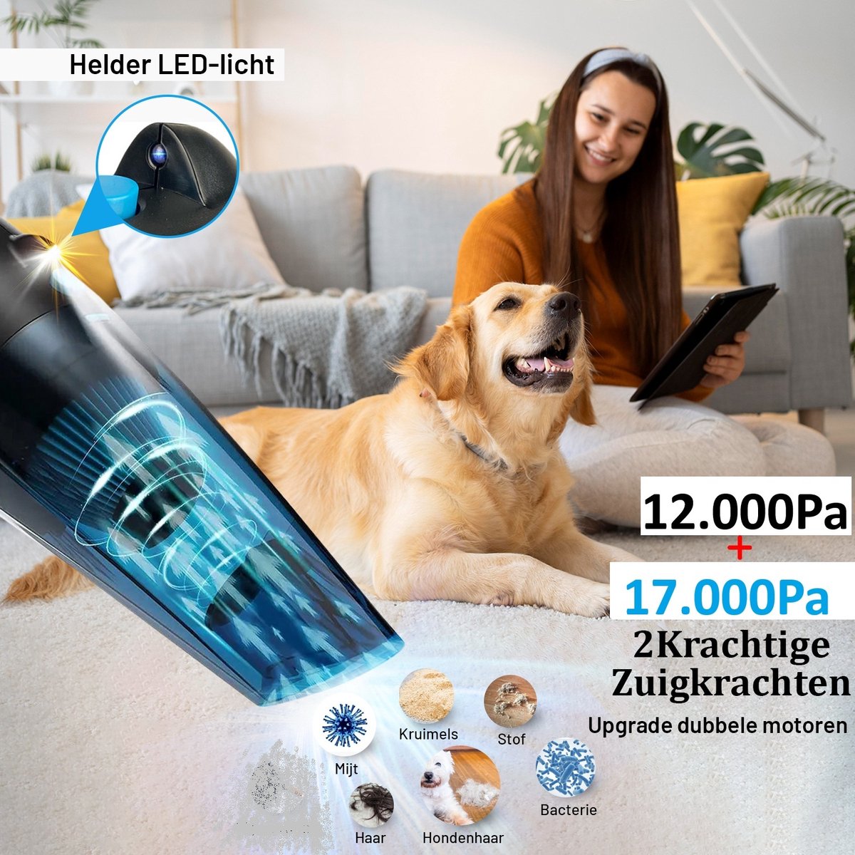 Innovixpro Innovixpro Kruimeldief – Nat&Droog – Handstofzuige - afbeelding 5
