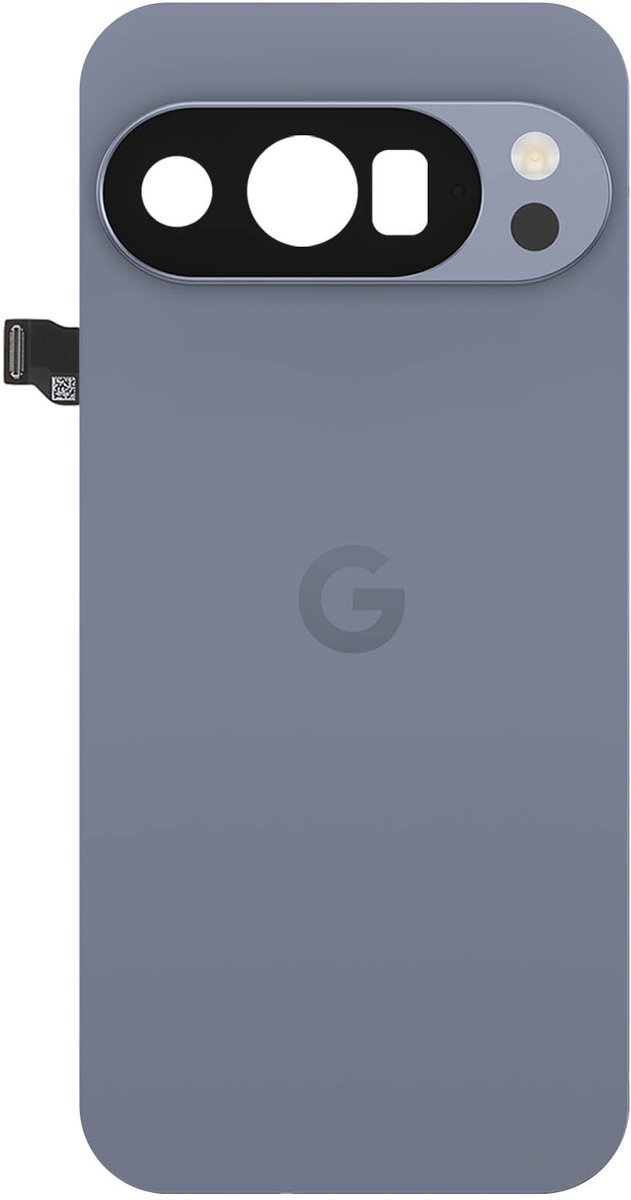 Google, Originele Batterijklep voor Google Pixel 10 Pro met Vooraf Geïnstalleerde Lijm, Grijs