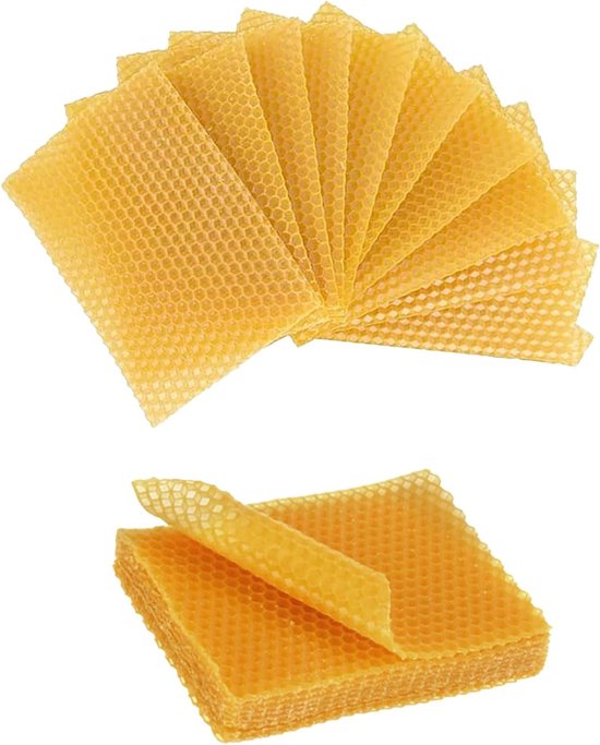 Set van 30 Bijenwas Kaarsen voor DIY, Kaarsen Maken, Ambachtelijke Projecten en Meubelonderhoud