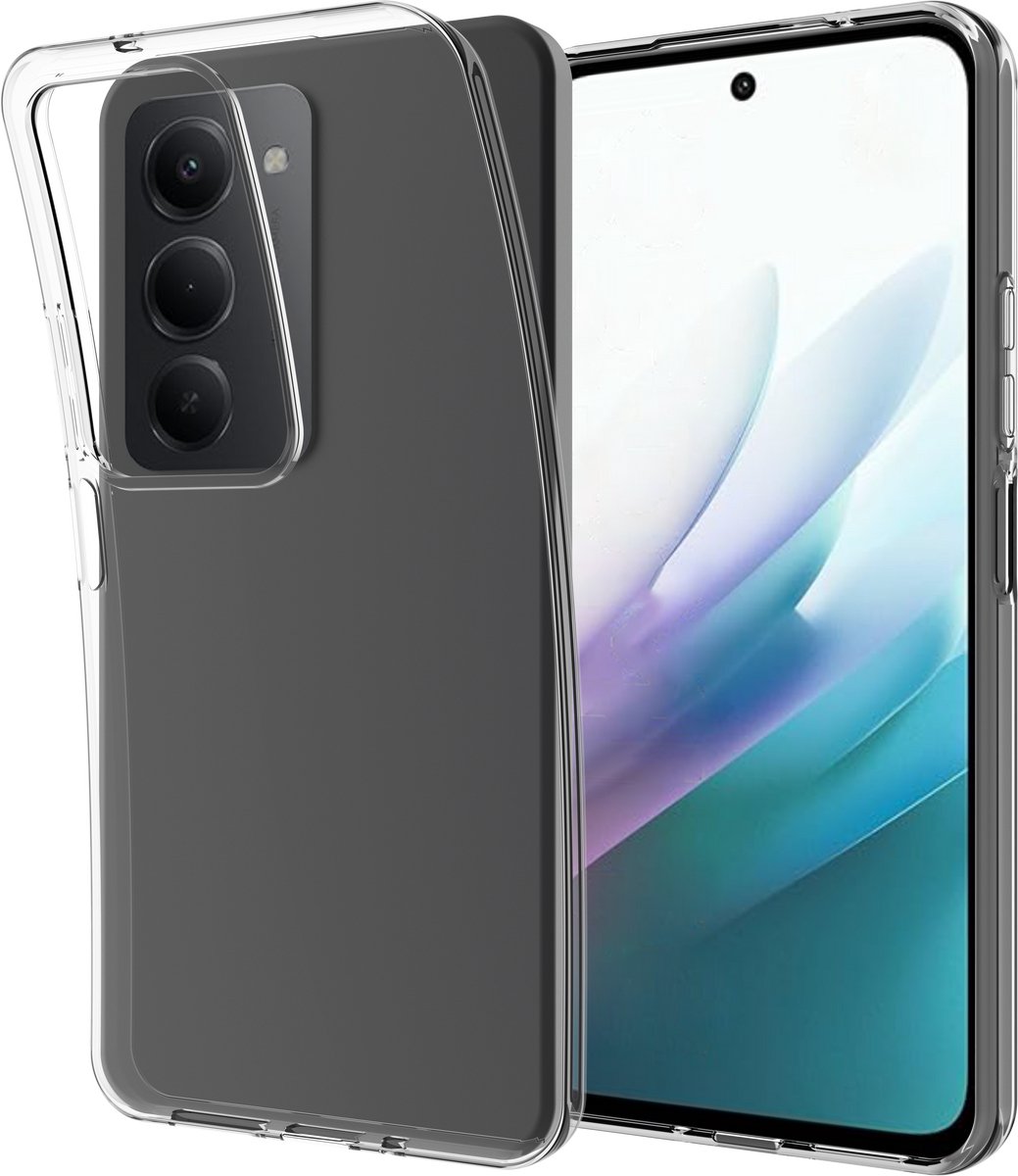 Just in Case hoesje geschikt voor Xiaomi Redmi 15 (4G/5G) Hoesje Siliconen - Flexibele Case - Transparant