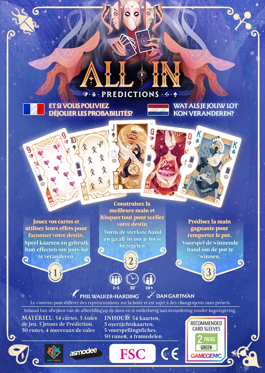 Asmodee kaartspel All In! Predictions rood strategie spel. — cadeau in Partyspellen - foto 4