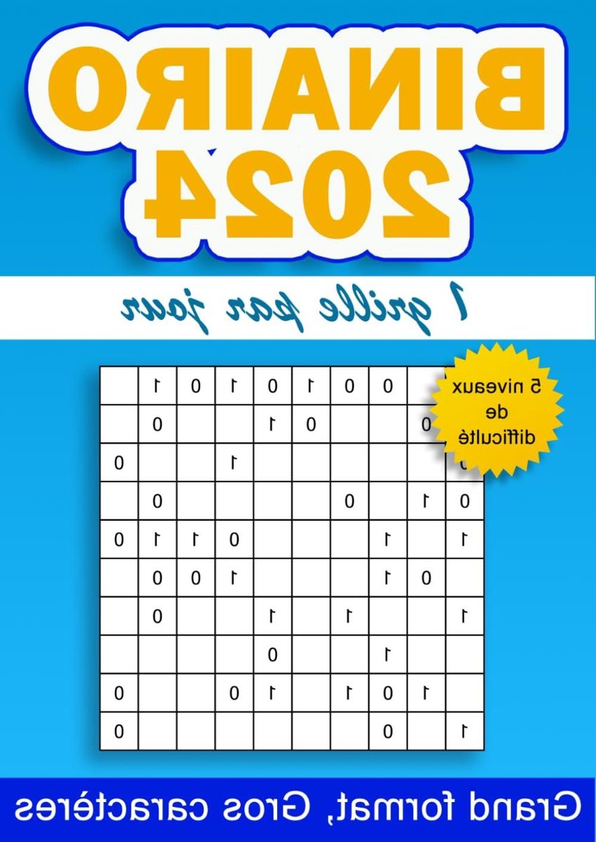 Binairo Puzzelboek - Logica Spel - Dagelijkse Hersengymnastiek - 366 Unieke Puzzels - A4 Formaat - Wit