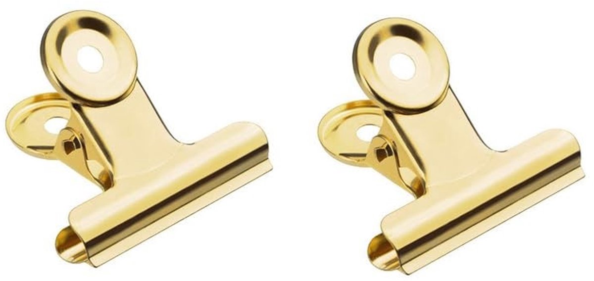 Allecto - Paperclips - 30 stuks - Duurzaam en veelzijdig - Goud - Kantooraccessoires - Perfect voor thuis en op kantoor - 22 mm