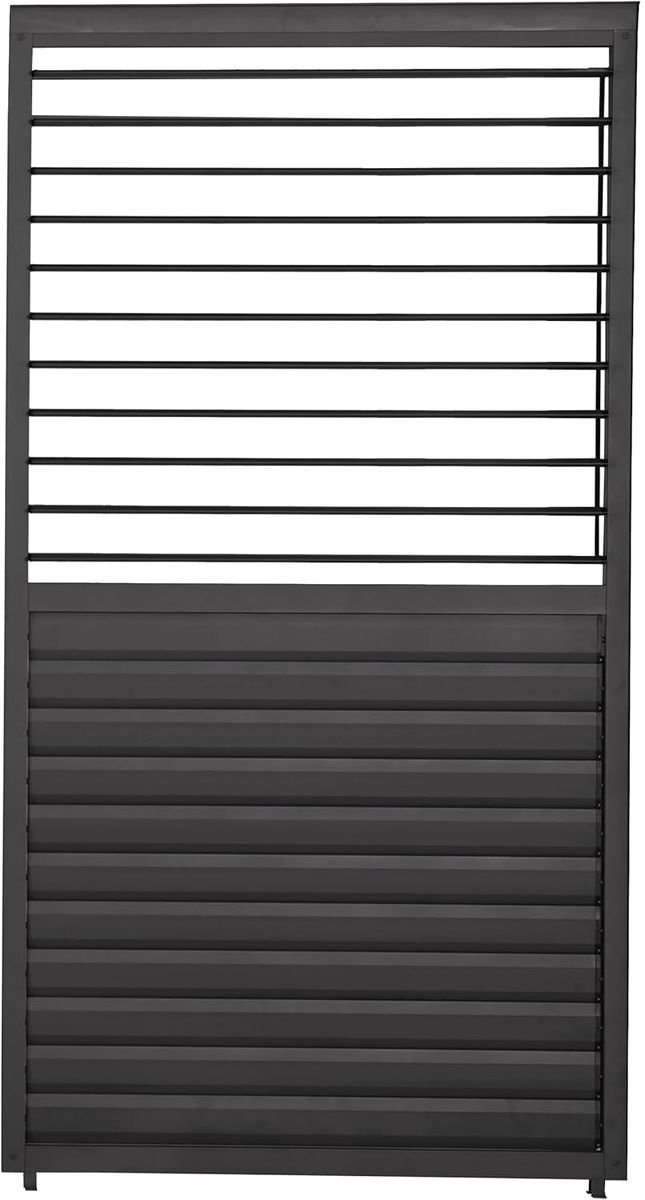 MIRADOR 111 Draaibare Lamellenwand 1,13 m Aluminium Antraciet Voor Deluxe Pergola Tuin Terras Pergola Wintervast Stabiel Paviljoen