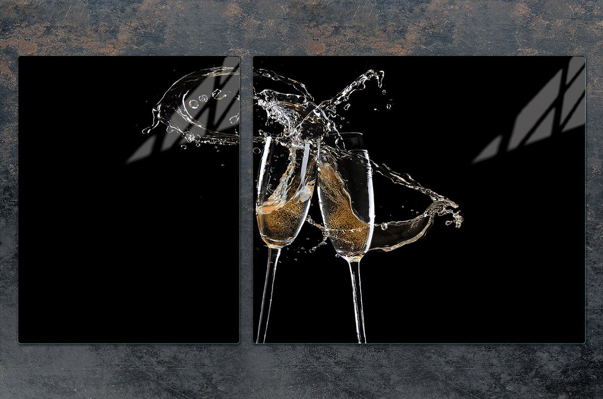 TMK ArtDeko - Snijplank - Glas - 100x52 cm - Wijn Motief