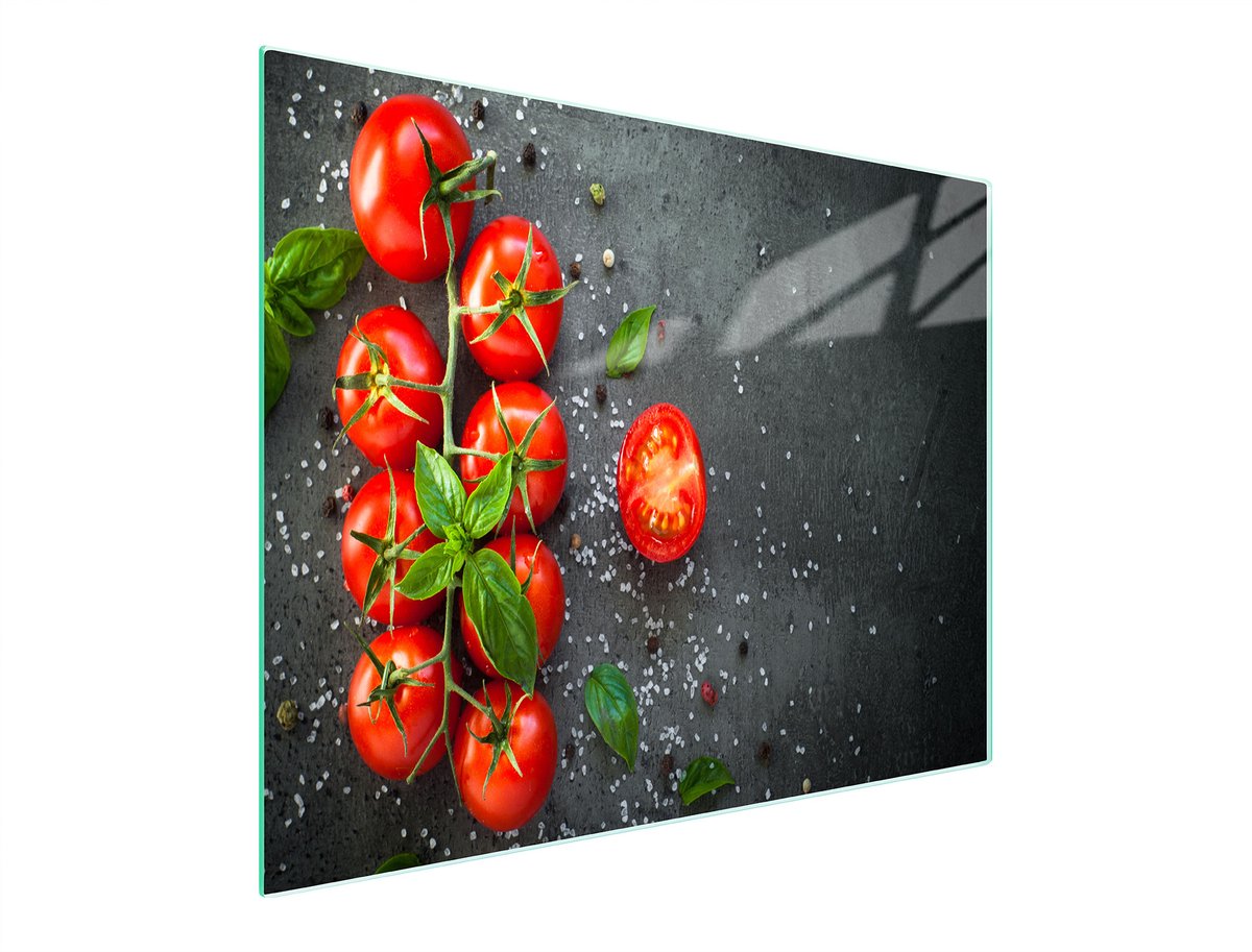 TMK ArtDeko Serie - Snijplank - 52x30 cm - Hartglas - Pomidor Thema