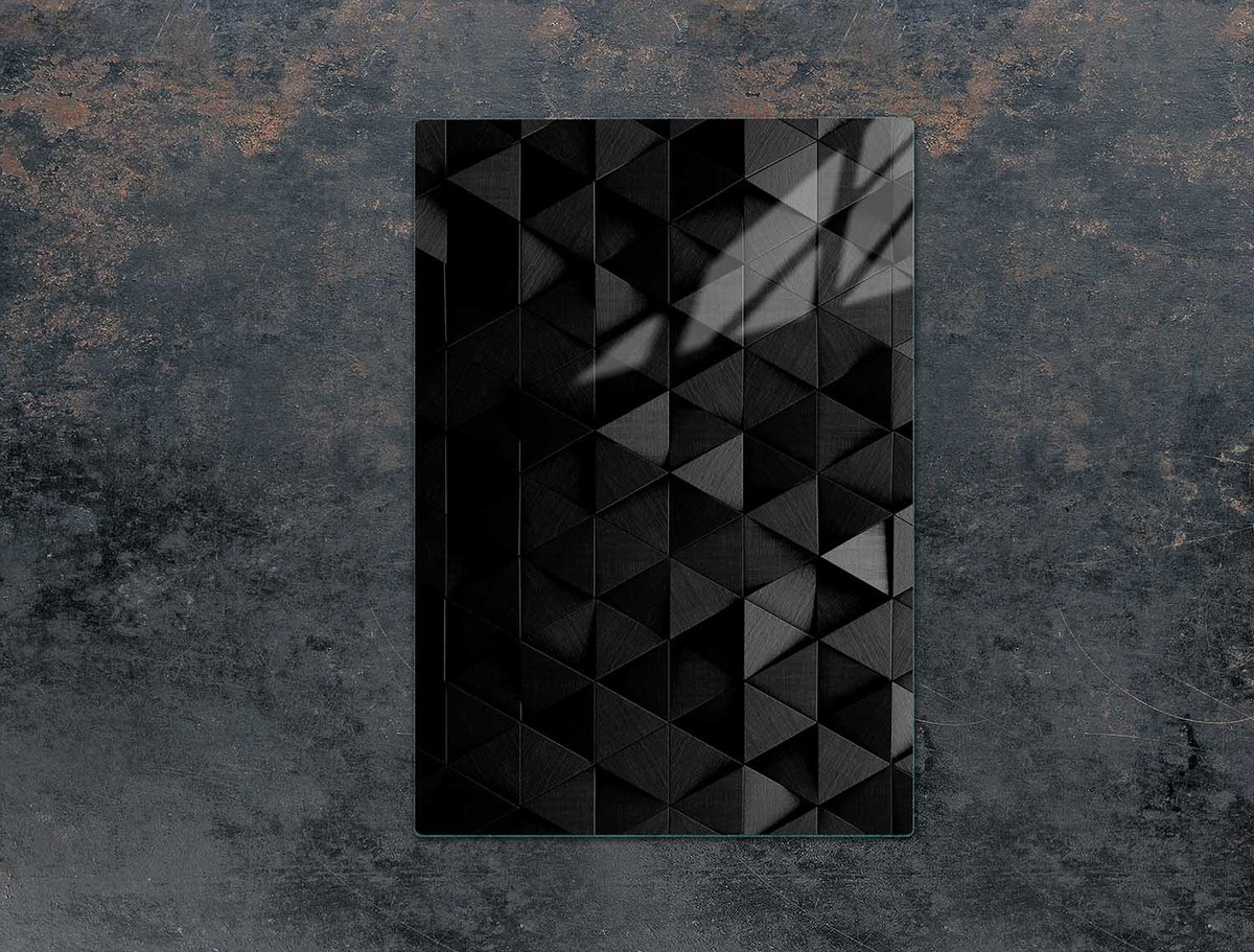 TMK ArtDeko - Snijplank - Gehard Glas - 35x52 cm - Zwart