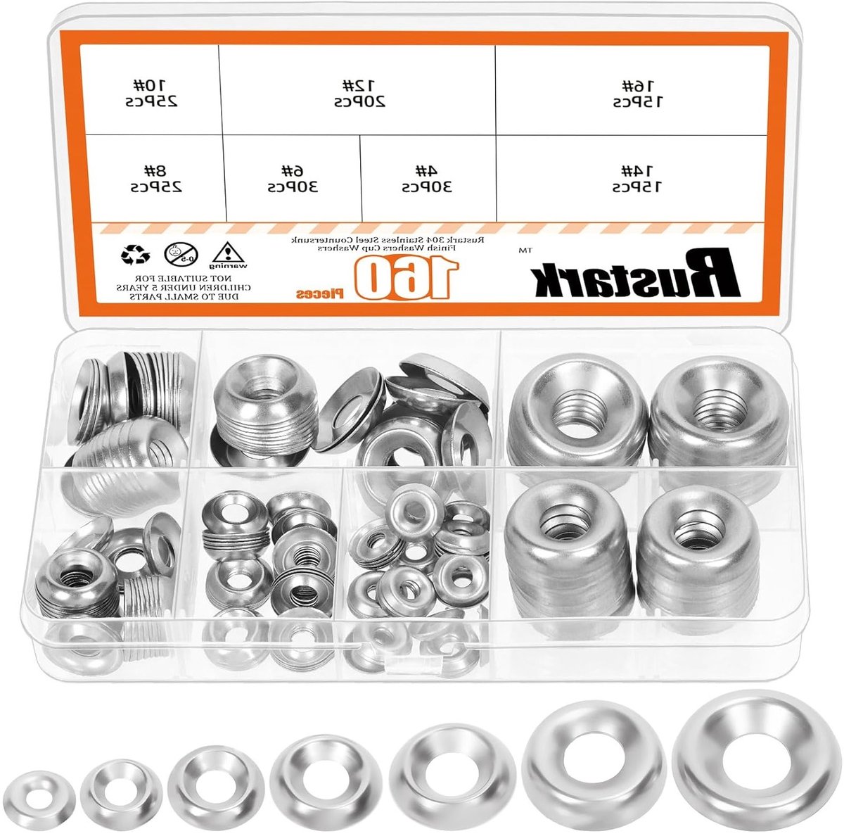 Conische Fisheye Seal Kom met RVS Taper Washer voor Verbeterde Waterdichtheid en Duurzaamheid
