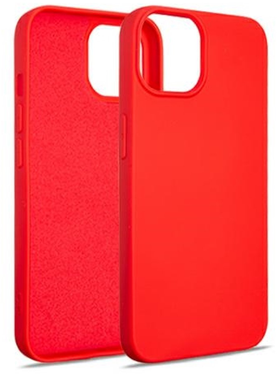 Beline Serie - Silicone Hoesje - iPhone 15 - Rood - Luxe Bescherming