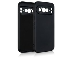 Beline Silicone Serie - Google Pixel 9 Pro Hoes - Zwart - Antislip - Vingervlekbestendig