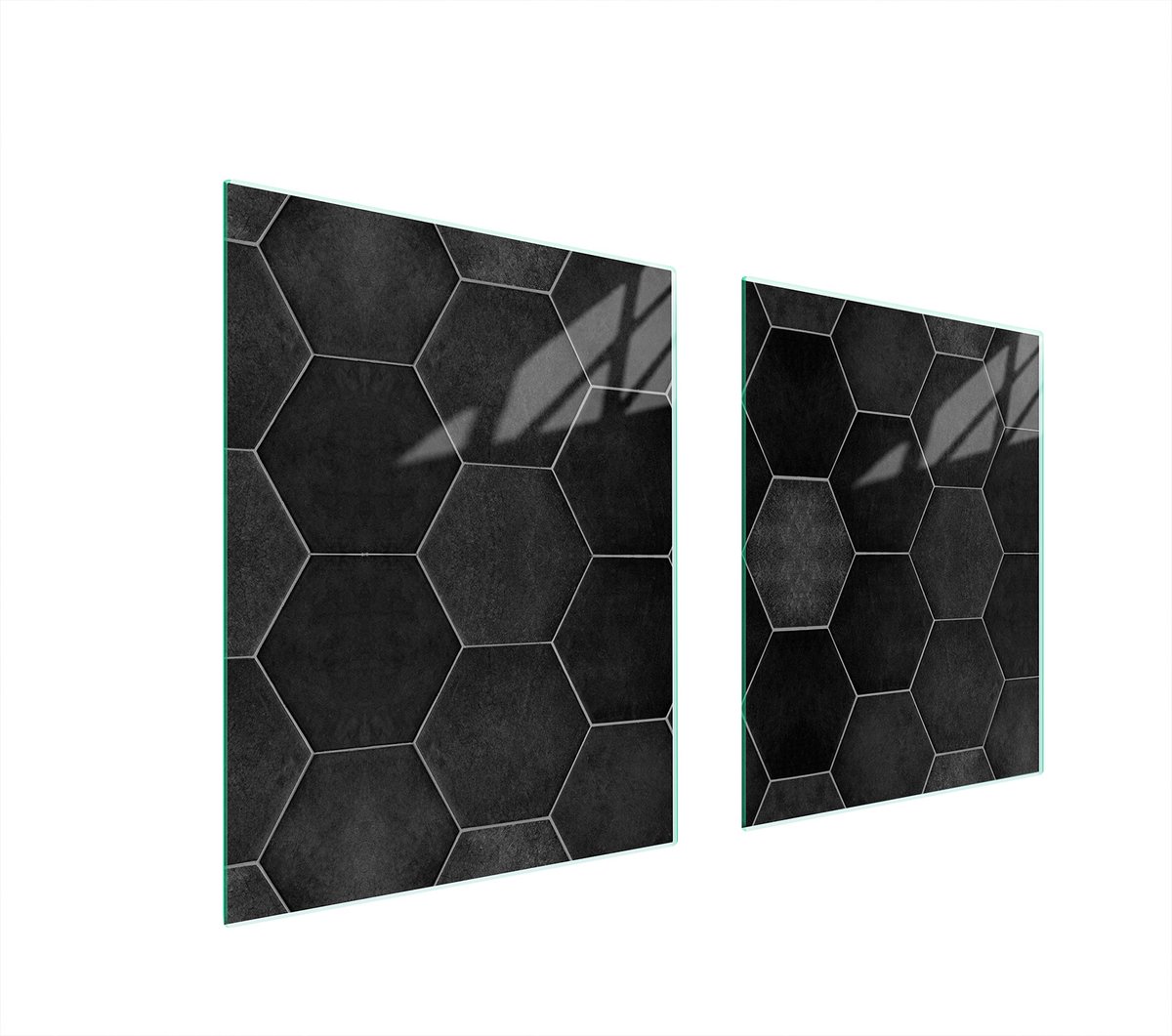 TMK ArtDeko Serie - Glasplaat - 85x52 cm - Beschermingstafelblad - Veelzijdig Gebruik