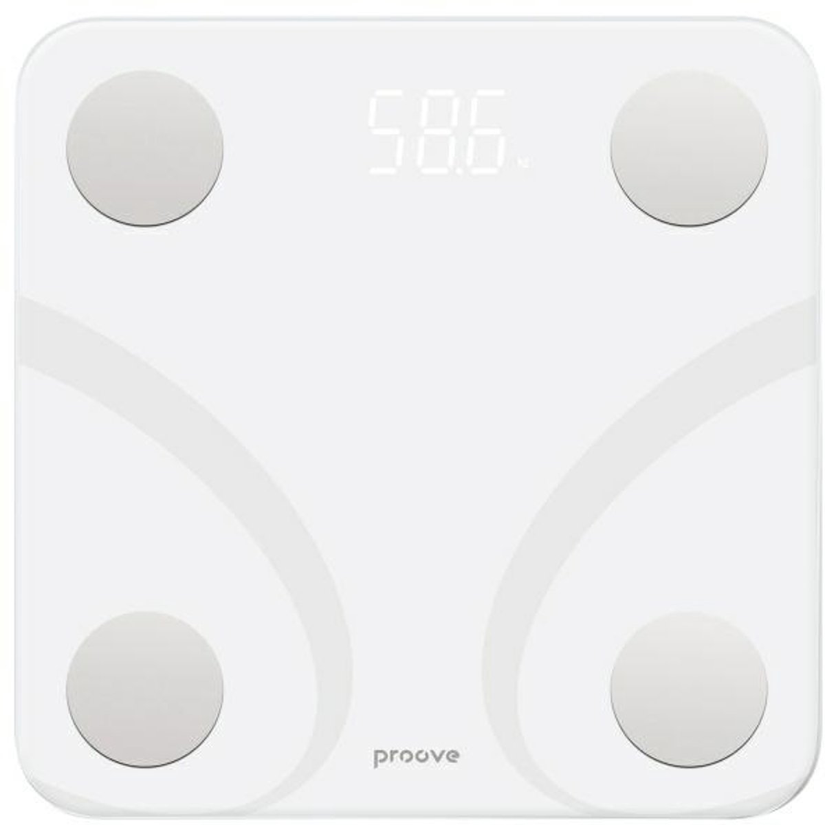 Proove Waga Smart Scale - Bluetooth - Modern Ontwerp - Wit