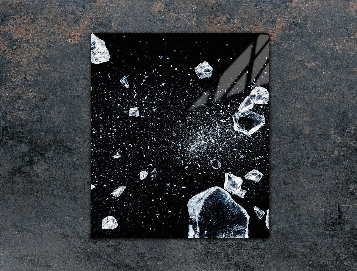 TMK ArtDeko - Snijplank - Glas - 45x52 cm - Sneeuw