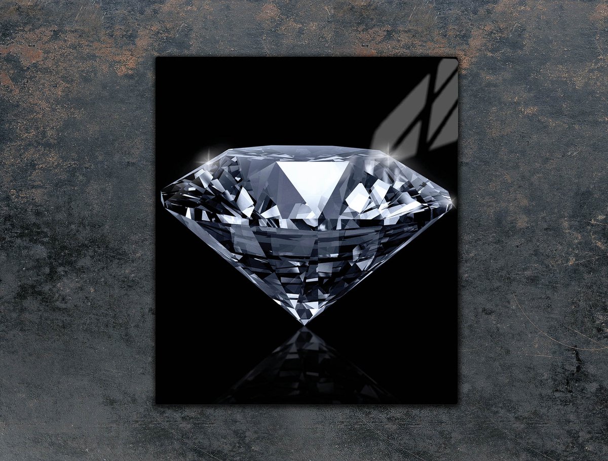 TMK ArtDeko - Snijplank van Glas - 45x52 cm - Diamant - Veilig en Hygiënisch