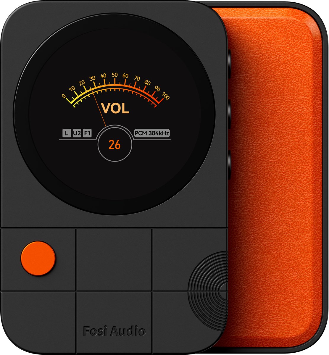 Fosi Audio MD3 Draagbare Magnetische DAC/Hoofdtelefoonversterker, 4.4mm Balanced & 1.28" LCD-display – Zwart