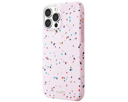 UNIQ Coehl Terrazzo - Hoesje - iPhone 13 Pro Max - Roze - Bescherming