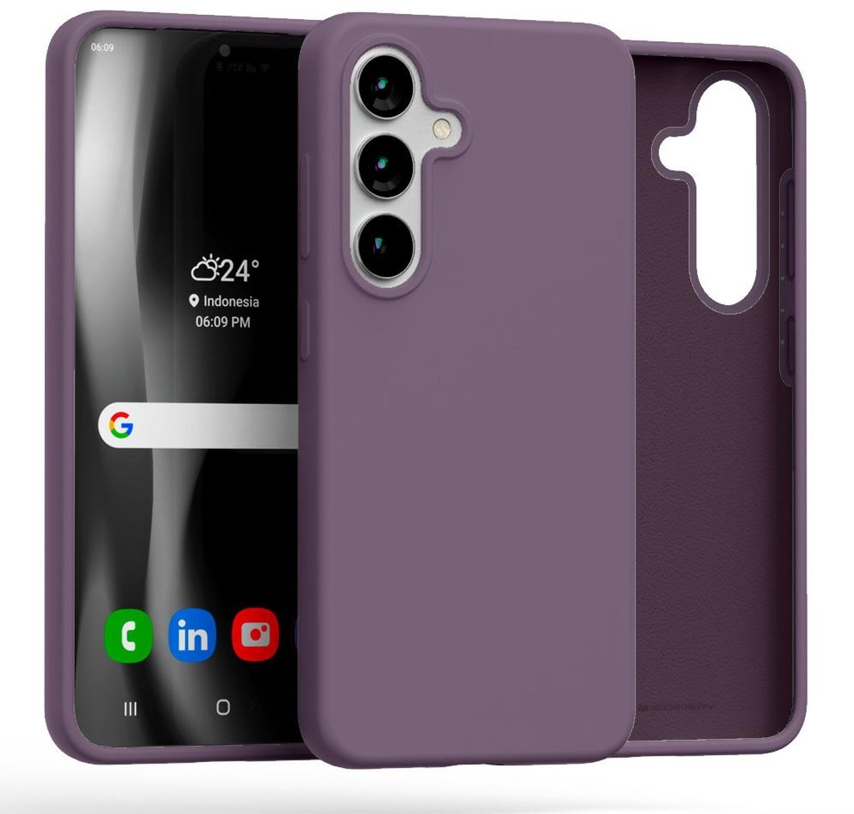 Kwik Siliconen Hoesje Voor Samsung S25+ S936 Bescherming Met Siliconen Coating