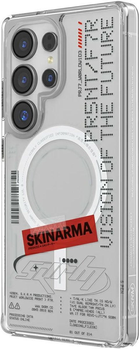 Skinarma Orion Serie - MagSafe Telefoonhoesje - Samsung Galaxy S25 Ultra - Transparant - Slagbestendig
