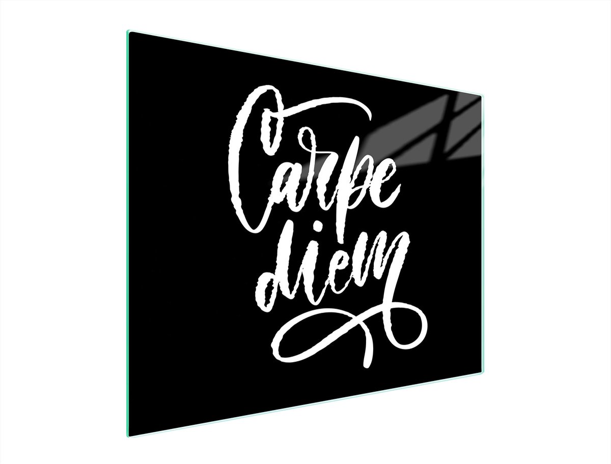 TMK ArtDeko - Snijplank Glas - 52x40 cm - Zwart - UV Print - Antislip