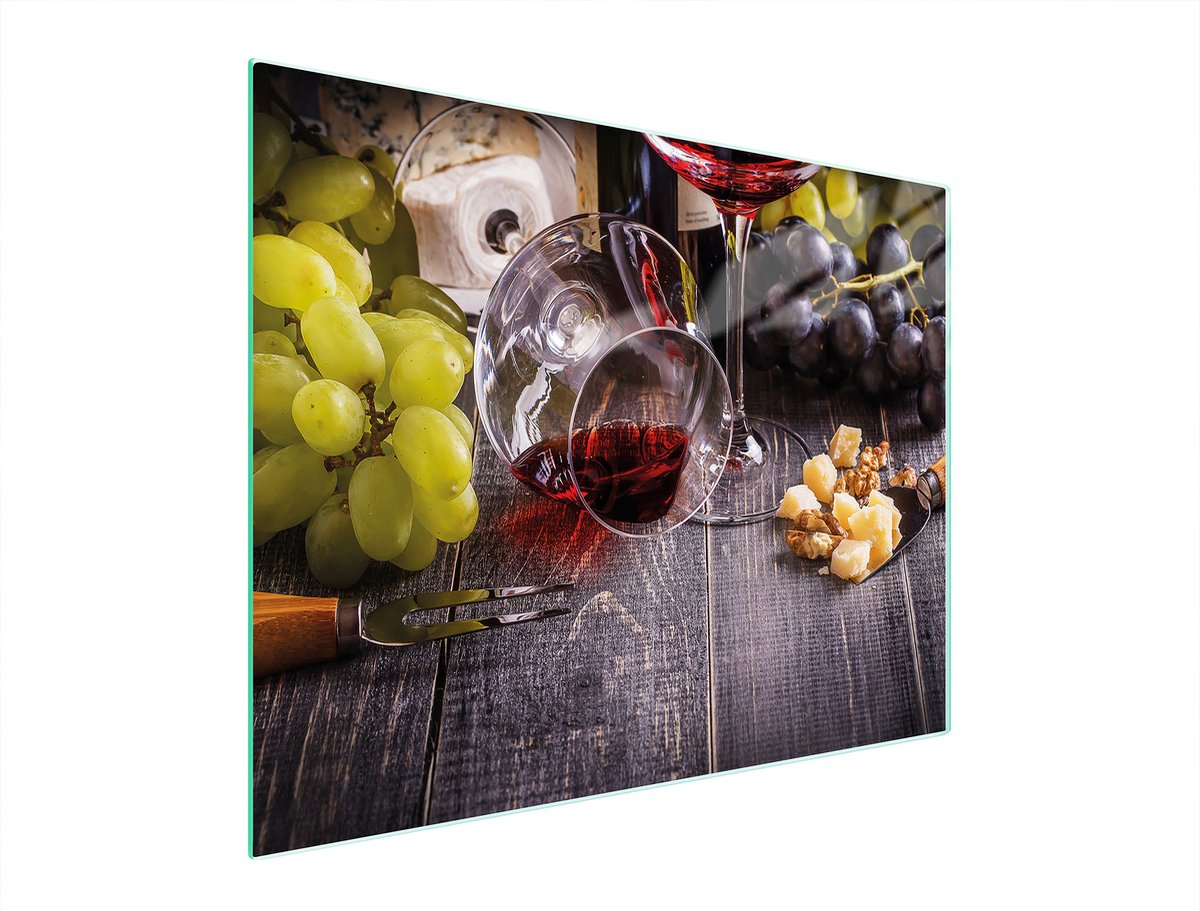 TMK ArtDeko - Snijplank van Gehard Glas - 52x40 cm - UV-Print - Antislip Voeten