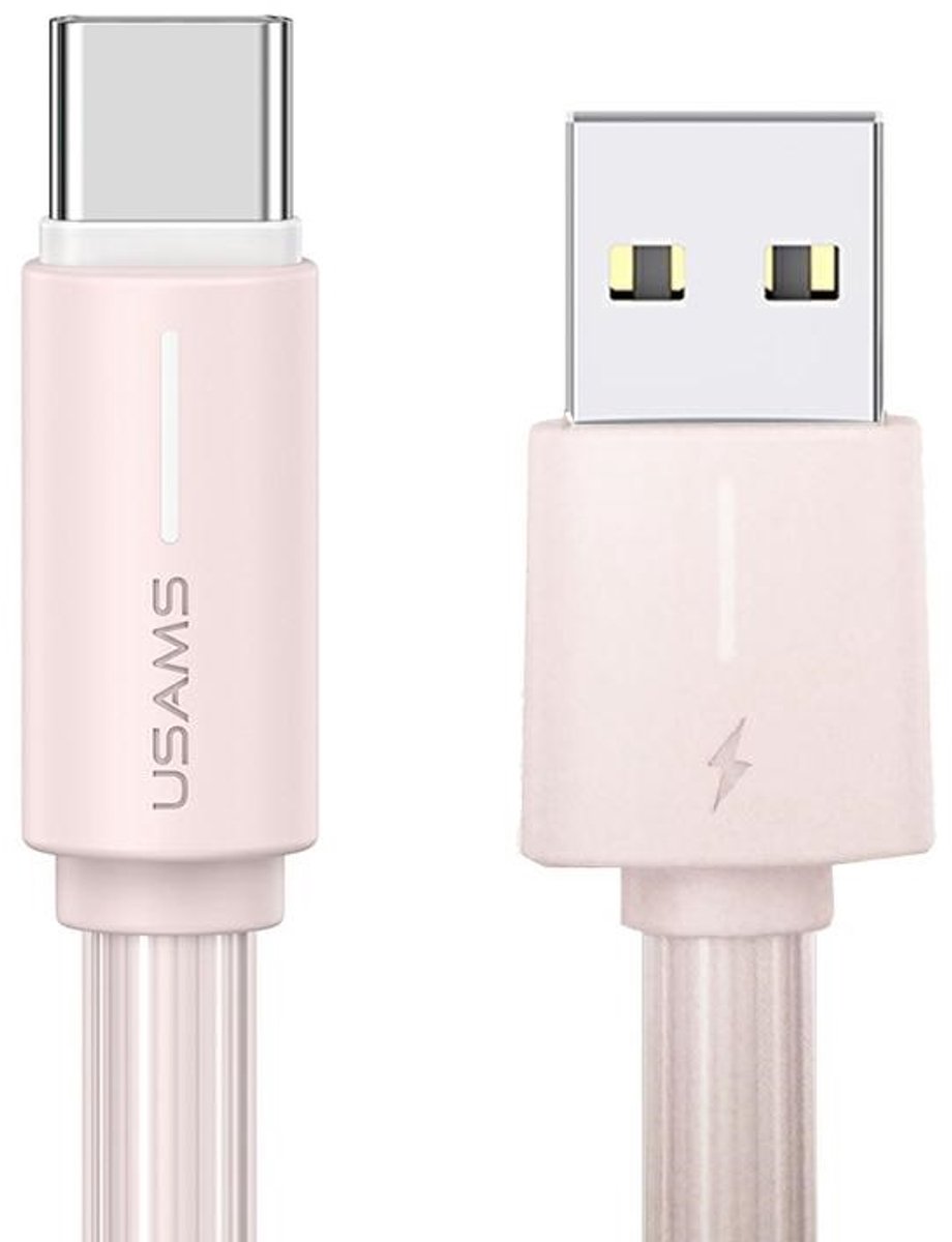USAMS YU Serie - USB-C Kabel - 1m - Snel Opladen - Roze