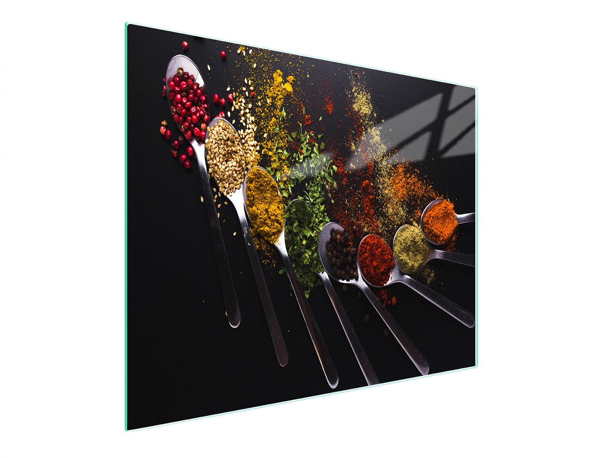 TMK ArtDeko - Snijplank - Glas - 52x30 cm - Przyprawy