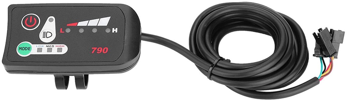 Allecto - Smart E-bike Display - LCD - Waterdicht - Intelligent Bedieningspaneel - Voor Fietsen - 36V - KT Controller