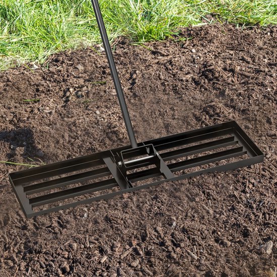 Cellista Gazon Egaliseerhark Metaal 170 cm - Tuinhark voor Zand en Grond - Gazonhark 91 cm Breed - Stevig en Ergonomisch Ontwerp voor Tuinonderhoud van Merkloos	 — afbeelding 3