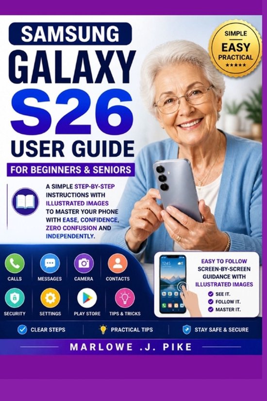 Samsung Galaxy S26 User Guide for Beginners & Seniors - cover